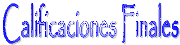Calificaciones Finales